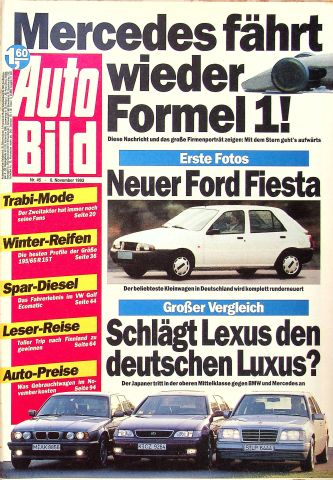 Deckblatt Auto Bild (45/1993)